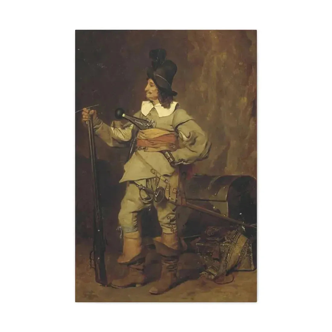 Jehan Georges Vibert (1840-1902) The Missionary - 1868 - Canvas Wall Art 24″ x 36″ 1.25" - The Sticker Space