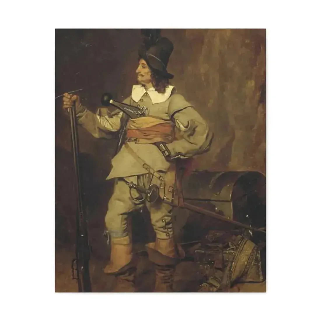 Jehan Georges Vibert (1840-1902) The Missionary - 1868 - Canvas Wall Art - The Sticker Space