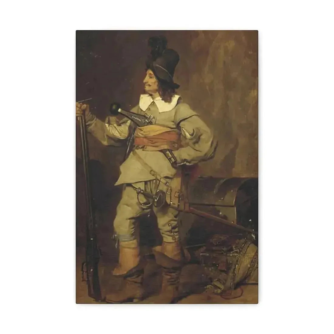 Jehan Georges Vibert (1840-1902) The Missionary - 1868 - Canvas Wall Art - The Sticker Space