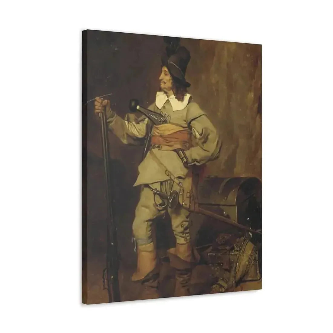 Jehan Georges Vibert (1840-1902) The Missionary - 1868 - Canvas Wall Art - The Sticker Space