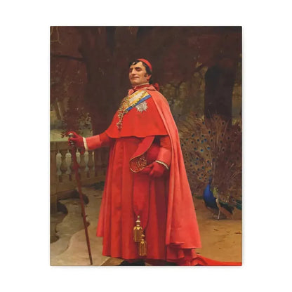 Jehan Georges Vibert (1840-1902) The Preening Peacock - Canvas Wall Art - The Sticker Space