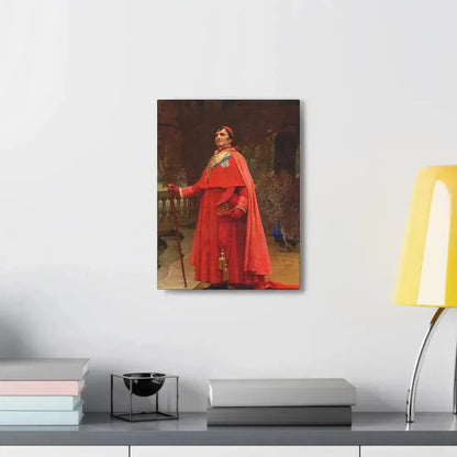 Jehan Georges Vibert (1840-1902) The Preening Peacock - Canvas Wall Art - The Sticker Space