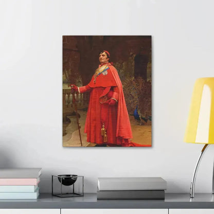 Jehan Georges Vibert (1840-1902) The Preening Peacock - Canvas Wall Art - The Sticker Space