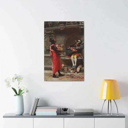 Jehan Georges Vibert (1840-1902) The Serenade - Canvas Wall Art - The Sticker Space