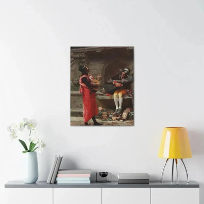 Jehan Georges Vibert (1840-1902) The Serenade - Canvas Wall Art - The Sticker Space