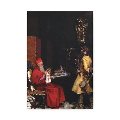 Jehan Georges Vibert (1840-1902) The State Secret 1875 - Canvas Wall Art 12" x 18" 1.25" - The Sticker Space