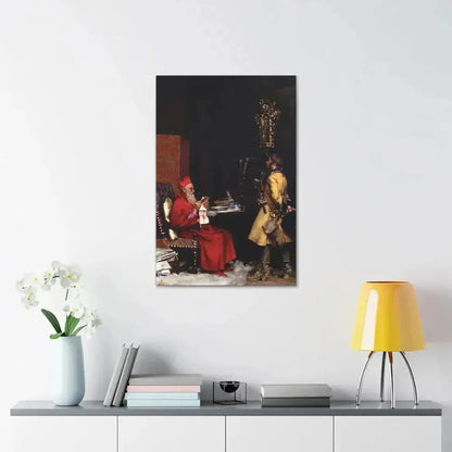 Jehan Georges Vibert (1840-1902) The State Secret 1875 - Canvas Wall Art - The Sticker Space