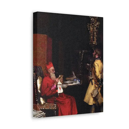 Jehan Georges Vibert (1840-1902) The State Secret 1875 - Canvas Wall Art - The Sticker Space