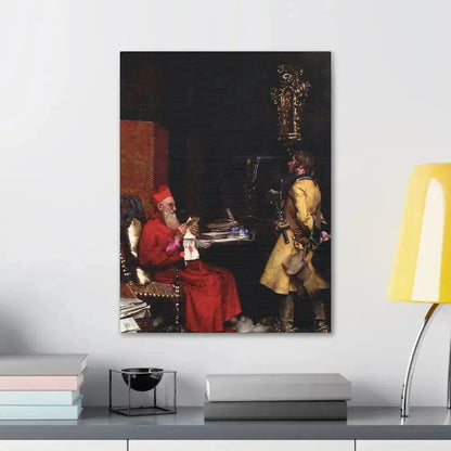 Jehan Georges Vibert (1840-1902) The State Secret 1875 - Canvas Wall Art - The Sticker Space