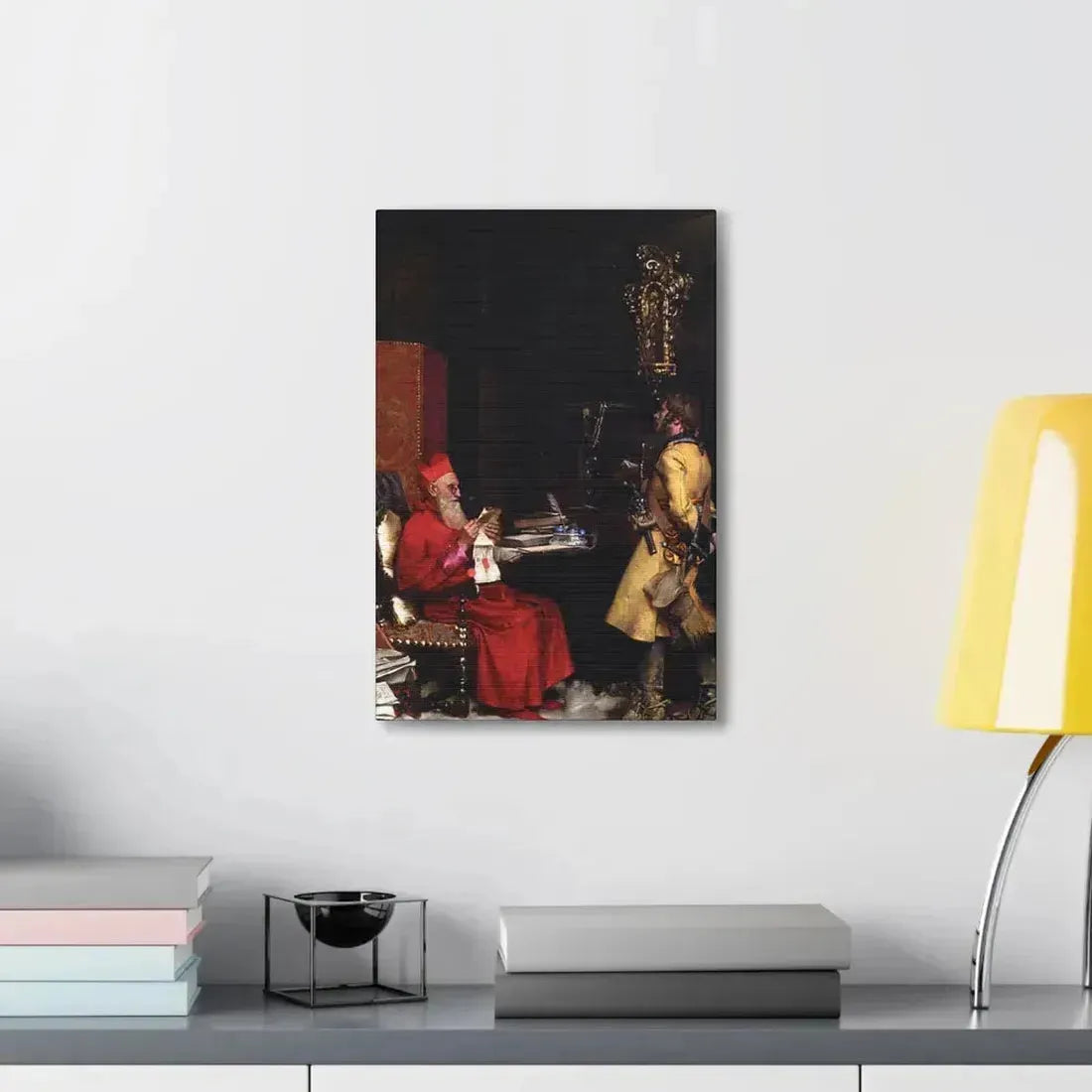 Jehan Georges Vibert (1840-1902) The State Secret 1875 - Canvas Wall Art - The Sticker Space