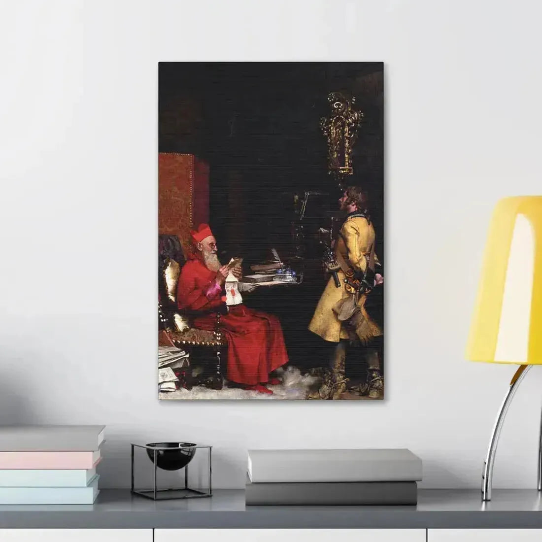 Jehan Georges Vibert (1840-1902) The State Secret 1875 - Canvas Wall Art - The Sticker Space