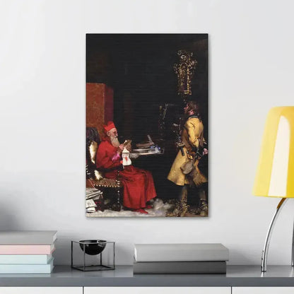 Jehan Georges Vibert (1840-1902) The State Secret 1875 - Canvas Wall Art - The Sticker Space