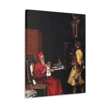 Jehan Georges Vibert (1840-1902) The State Secret 1875 - Canvas Wall Art - The Sticker Space