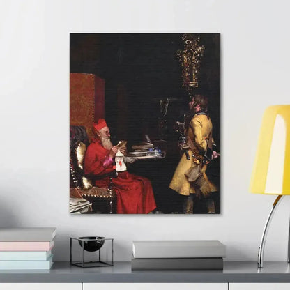 Jehan Georges Vibert (1840-1902) The State Secret 1875 - Canvas Wall Art - The Sticker Space