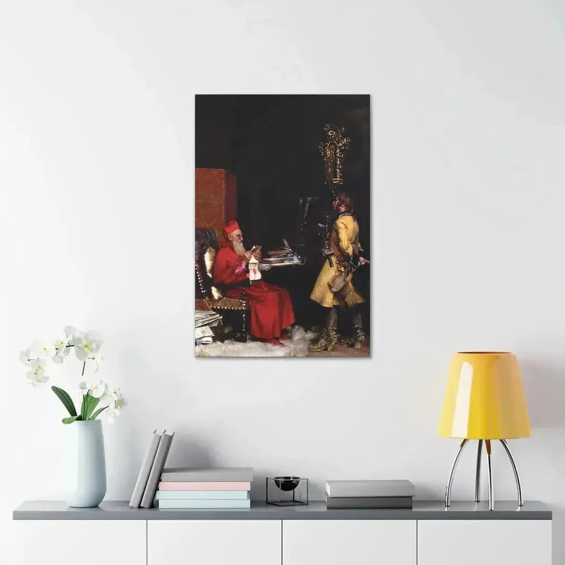 Jehan Georges Vibert (1840-1902) The State Secret 1875 - Canvas Wall Art - The Sticker Space