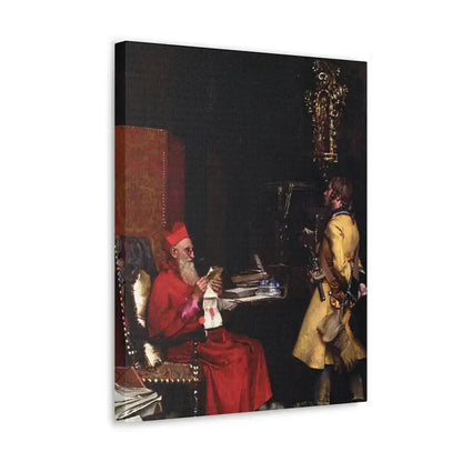 Jehan Georges Vibert (1840-1902) The State Secret 1875 - Canvas Wall Art - The Sticker Space