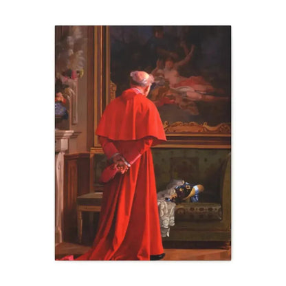 Jehan Georges Vibert (1840-1902) The View - Canvas Wall Art 18″ x 24″ 1.25" - The Sticker Space