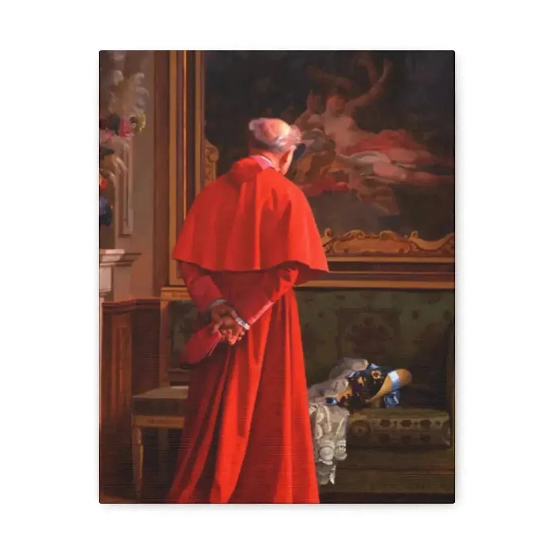 Jehan Georges Vibert (1840-1902) The View - Canvas Wall Art - The Sticker Space