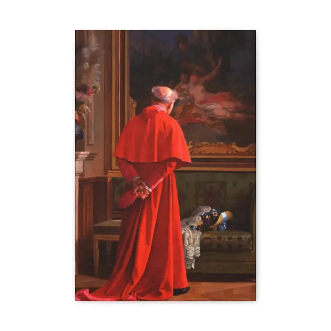 Jehan Georges Vibert (1840-1902) The View - Canvas Wall Art - The Sticker Space