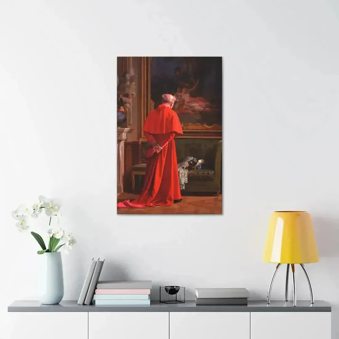 Jehan Georges Vibert (1840-1902) The View - Canvas Wall Art - The Sticker Space