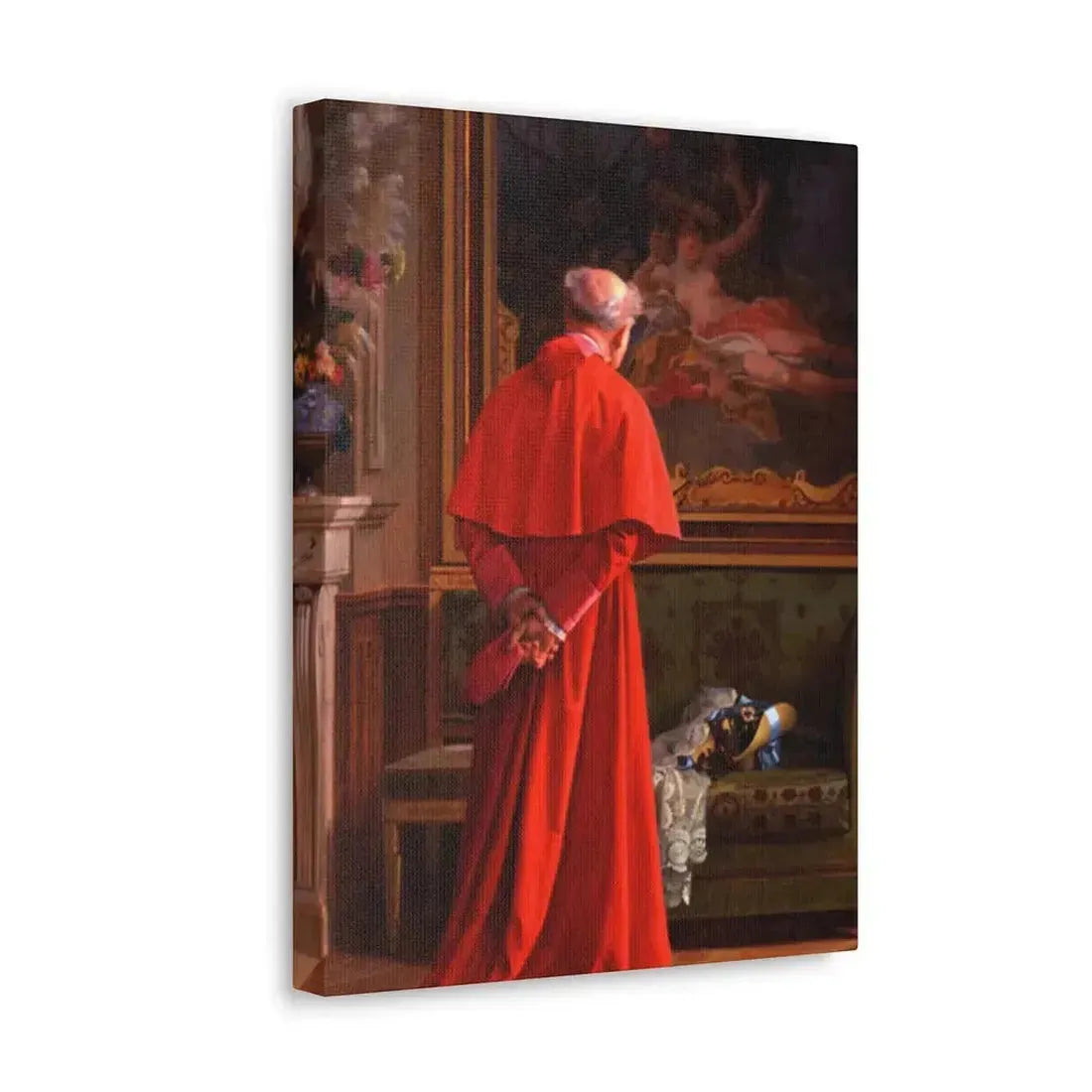 Jehan Georges Vibert (1840-1902) The View - Canvas Wall Art - The Sticker Space