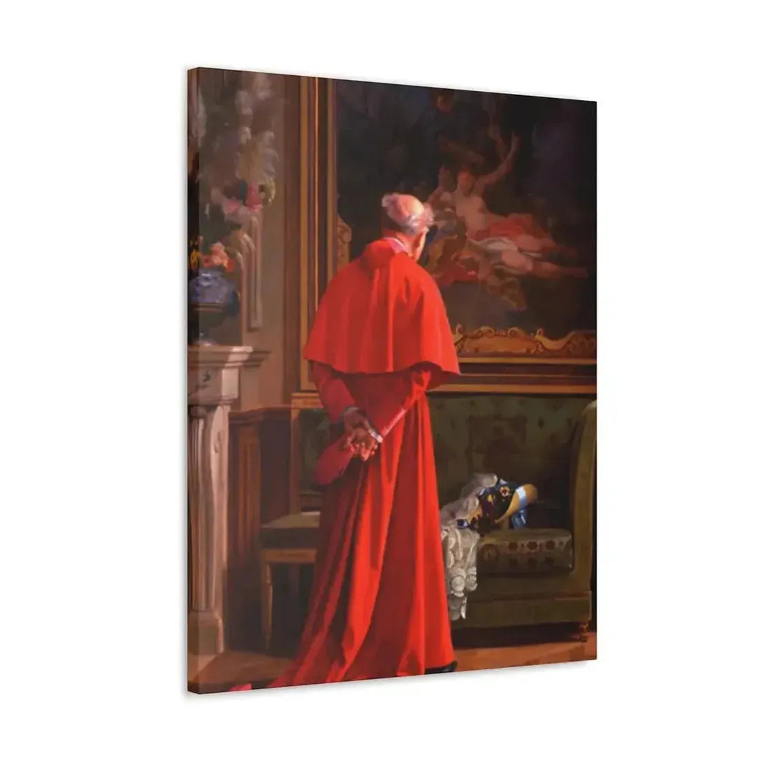 Jehan Georges Vibert (1840-1902) The View - Canvas Wall Art - The Sticker Space