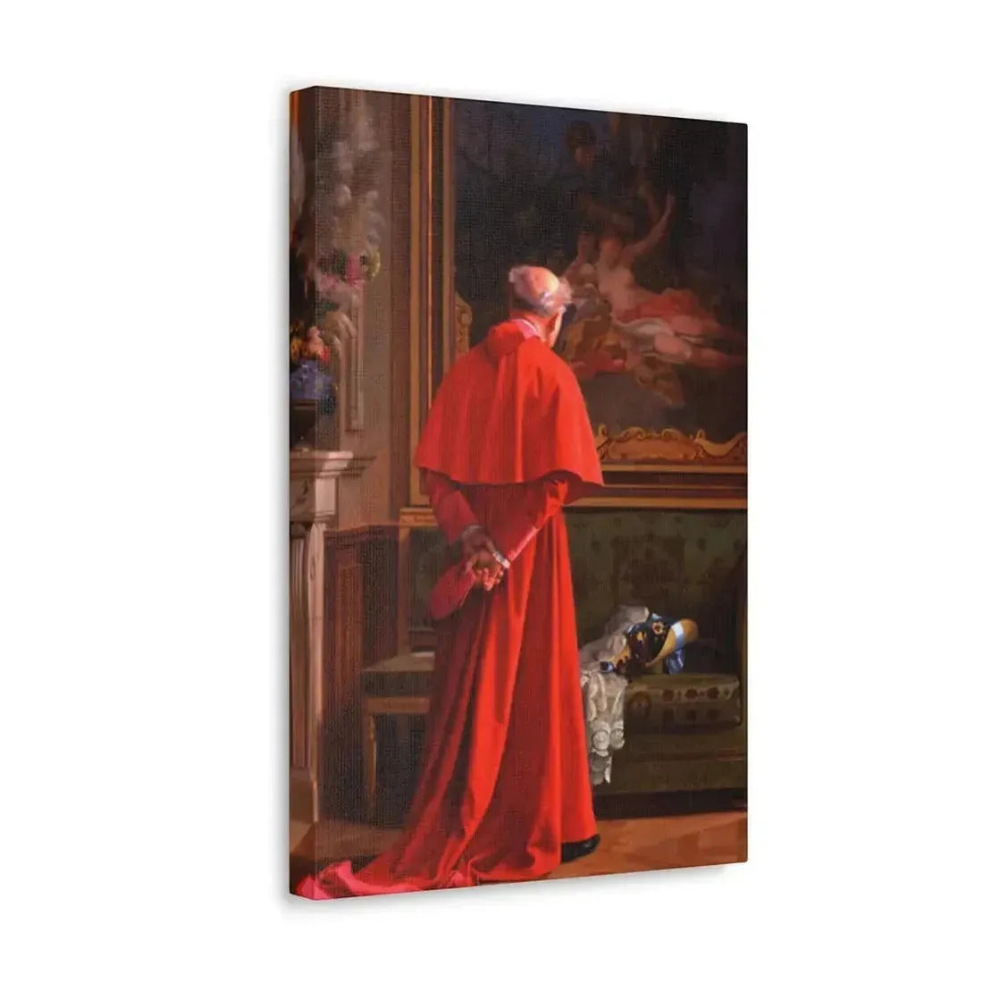 Jehan Georges Vibert (1840-1902) The View - Canvas Wall Art - The Sticker Space