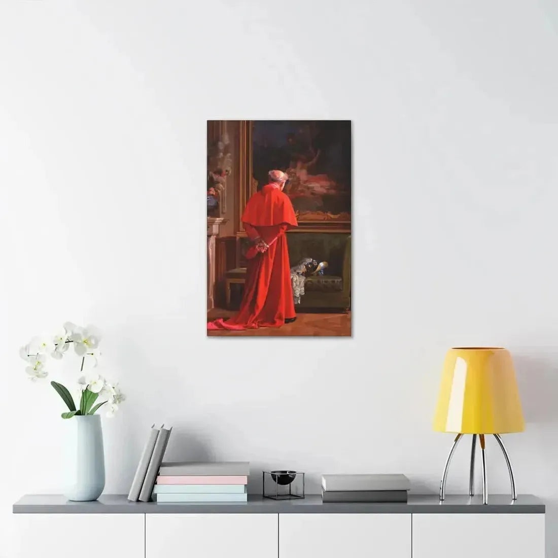 Jehan Georges Vibert (1840-1902) The View - Canvas Wall Art - The Sticker Space