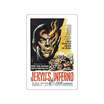 JEKYLL'S INFERNO (THE TWO FACES OF DR. JEKYLL) 1960 Movie Poster STICKER Vinyl Die-Cut Decal 2 Inch - The Sticker Space