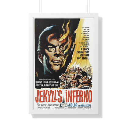 JEKYLL'S INFERNO (THE TWO FACES OF DR. JEKYLL) 1960 - Framed Movie Poster-20" x 30"-The Sticker Space