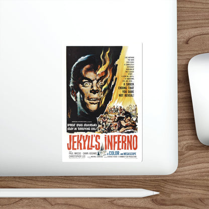 JEKYLL'S INFERNO (THE TWO FACES OF DR. JEKYLL) 1960 Movie Poster STICKER Vinyl Die-Cut Decal-The Sticker Space