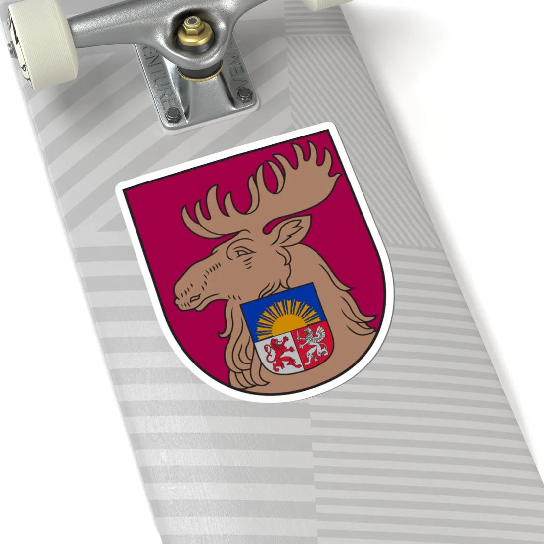 Jelgava COA small (Latvia) (Coat of Arms) STICKER Vinyl Kiss-Cut Decal - The Sticker Space
