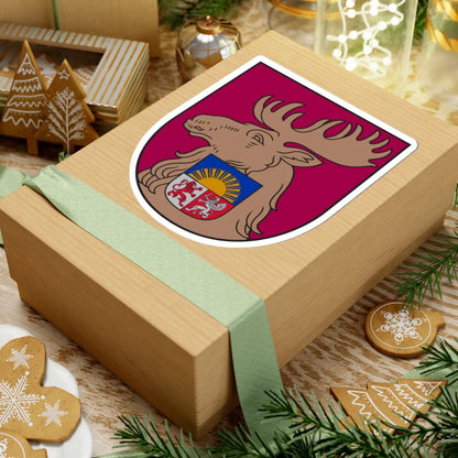 Jelgava COA small (Latvia) (Coat of Arms) STICKER Vinyl Kiss-Cut Decal - The Sticker Space