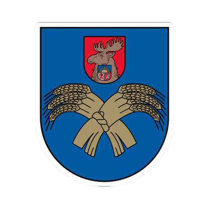 Jelgavas apriņķa ģerbonis (Latvia) (Coat of Arms) STICKER Vinyl Kiss-Cut Decal 2 Inch White - The Sticker Space