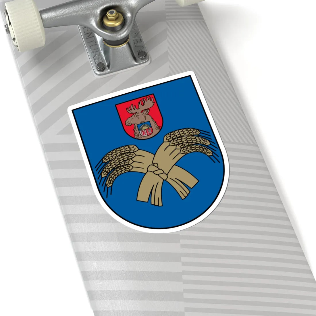 Jelgavas apriņķa ģerbonis (Latvia) (Coat of Arms) STICKER Vinyl Kiss-Cut Decal - The Sticker Space
