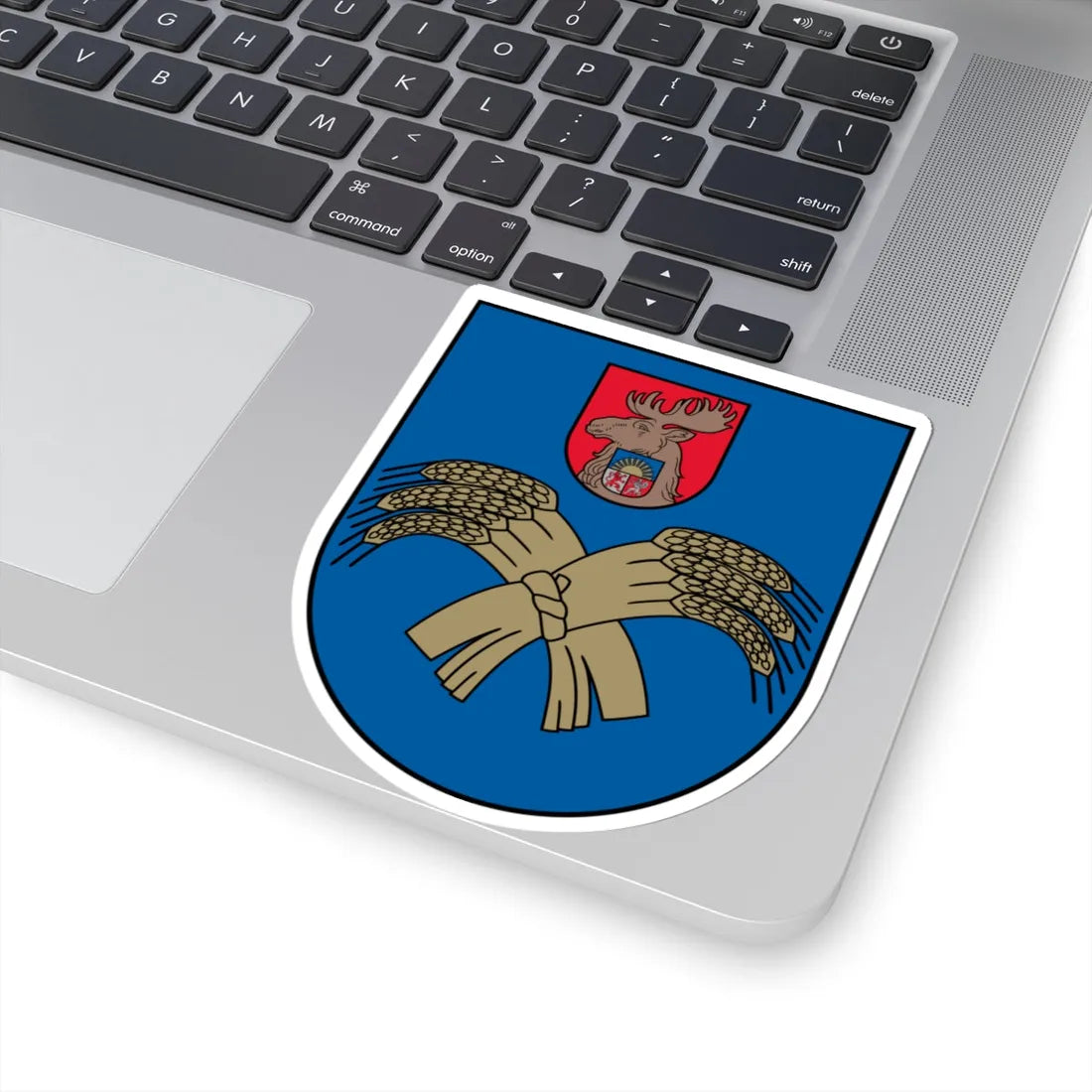 Jelgavas apriņķa ģerbonis (Latvia) (Coat of Arms) STICKER Vinyl Kiss-Cut Decal - The Sticker Space