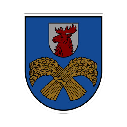 Jelgavas novads COA (Latvia) (Coat of Arms) STICKER Vinyl Kiss-Cut Decal 2 Inch White - The Sticker Space