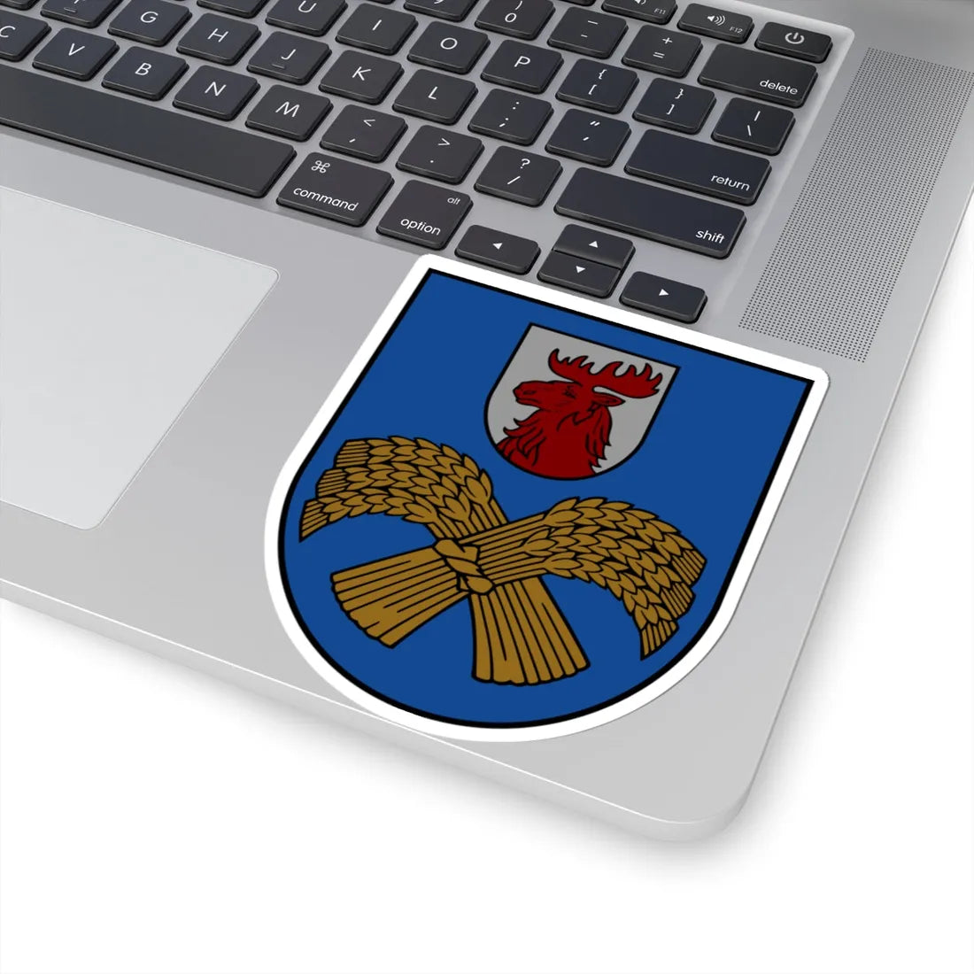 Jelgavas novads COA (Latvia) (Coat of Arms) STICKER Vinyl Kiss-Cut Decal - The Sticker Space