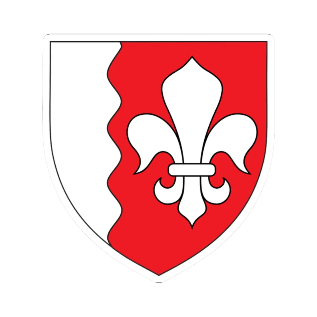 Jõelähtme valla vapp (Estonia) (Coat of Arms) STICKER Vinyl Kiss-Cut Decal 2 Inch White - The Sticker Space