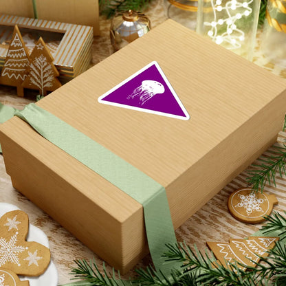 Jellyfish Beach Flag (Israel) STICKER Vinyl Kiss-Cut Decal - The Sticker Space