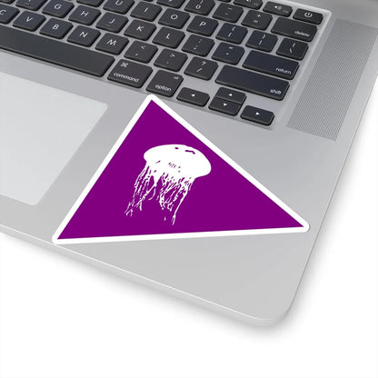 Jellyfish Beach Flag (Israel) STICKER Vinyl Kiss-Cut Decal - The Sticker Space
