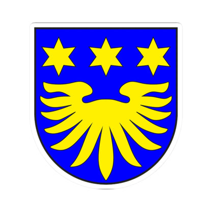 Jenaz Kreis wappen (Switzerland) (Coat of Arms) STICKER Vinyl Kiss-Cut Decal 2 Inch White - The Sticker Space