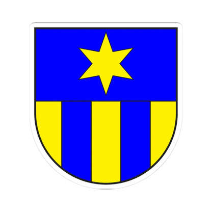 Jenaz wappen (Switzerland) (Coat of Arms) STICKER Vinyl Kiss-Cut Decal 3 Inch White - The Sticker Space