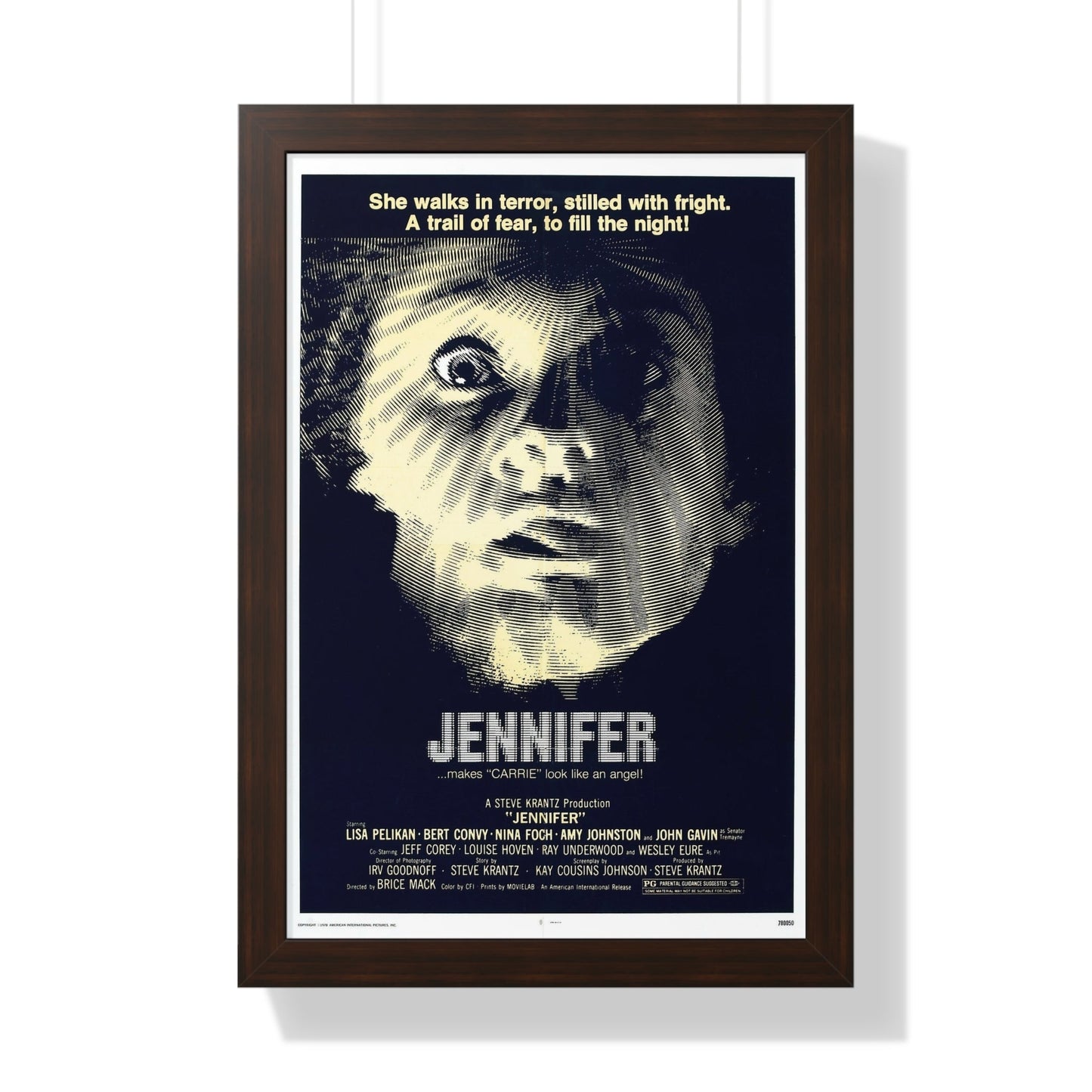 JENNIFER 1978 - Framed Movie Poster-16″ x 24″-The Sticker Space