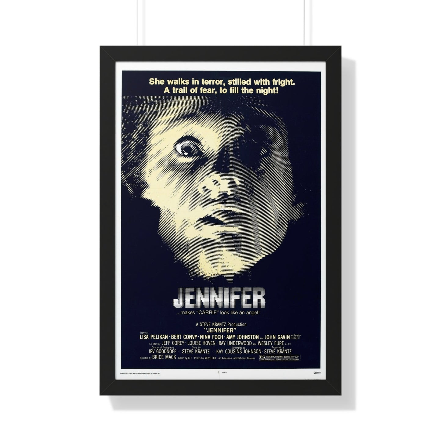 JENNIFER 1978 - Framed Movie Poster-20" x 30"-The Sticker Space