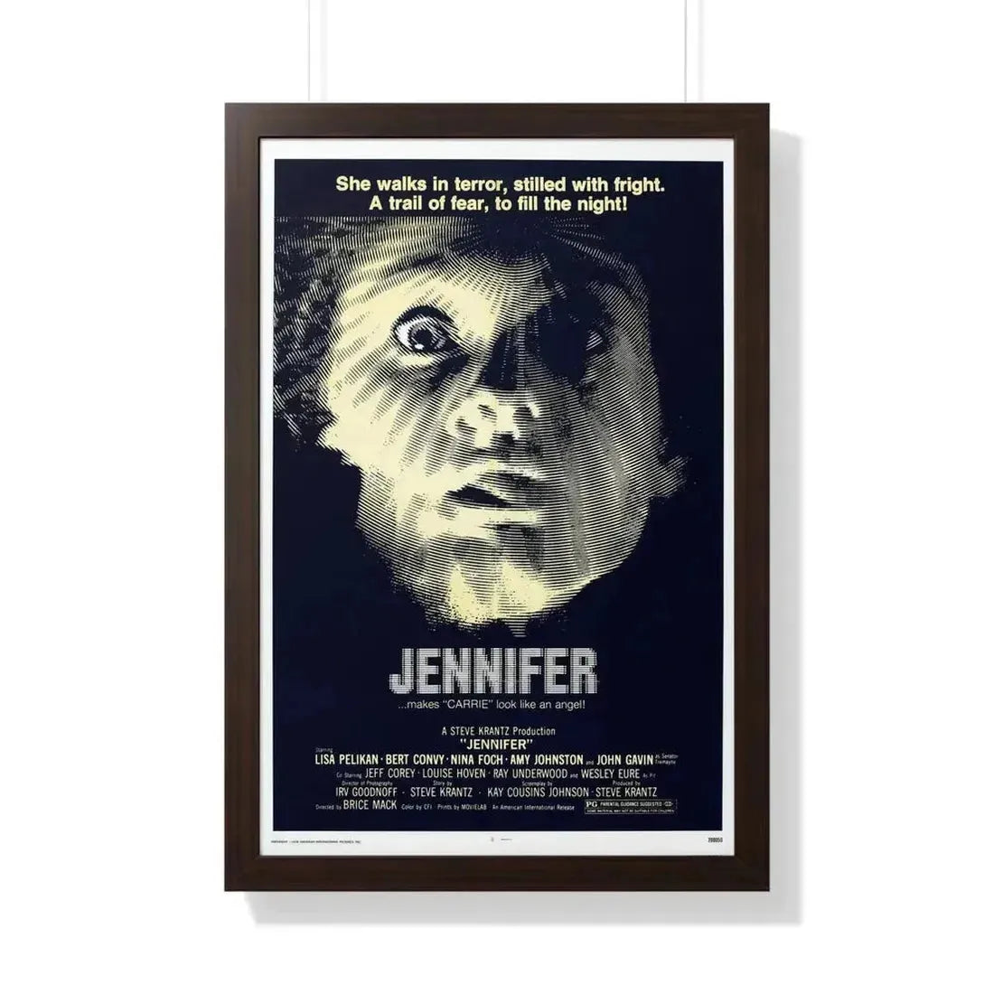 JENNIFER 1978 - Framed Movie Poster - The Sticker Space