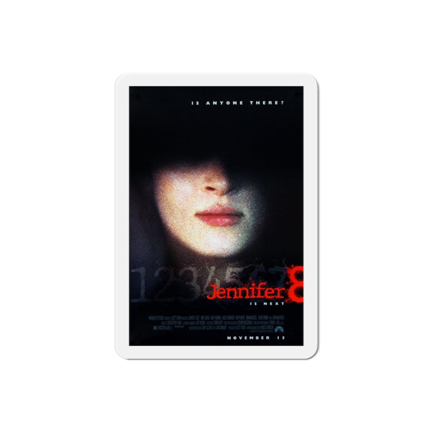 Jennifer 8 1992 Movie Poster Die-Cut Magnet-2" x 2"-The Sticker Space