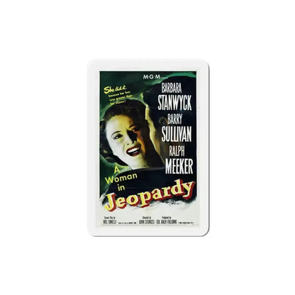 Jeopardy 1953 Movie Poster Refrigerator Magnet 6 Inch - The Sticker Space