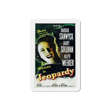 Jeopardy 1953 Movie Poster Refrigerator Magnet - The Sticker Space