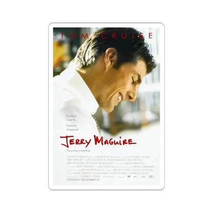 Jerry Maguire 1996 Movie Poster - STICKER Vinyl Kiss-Cut Decal 3 Inch White - The Sticker Space